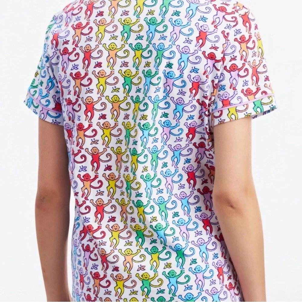 Roller Rabbit Disco Monkey Pajamas - Picture 2 of 4
